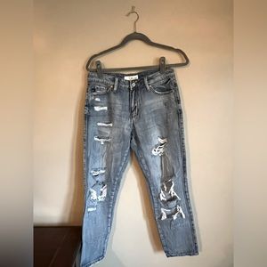 KanCan Distressed Boyfriend Jeans